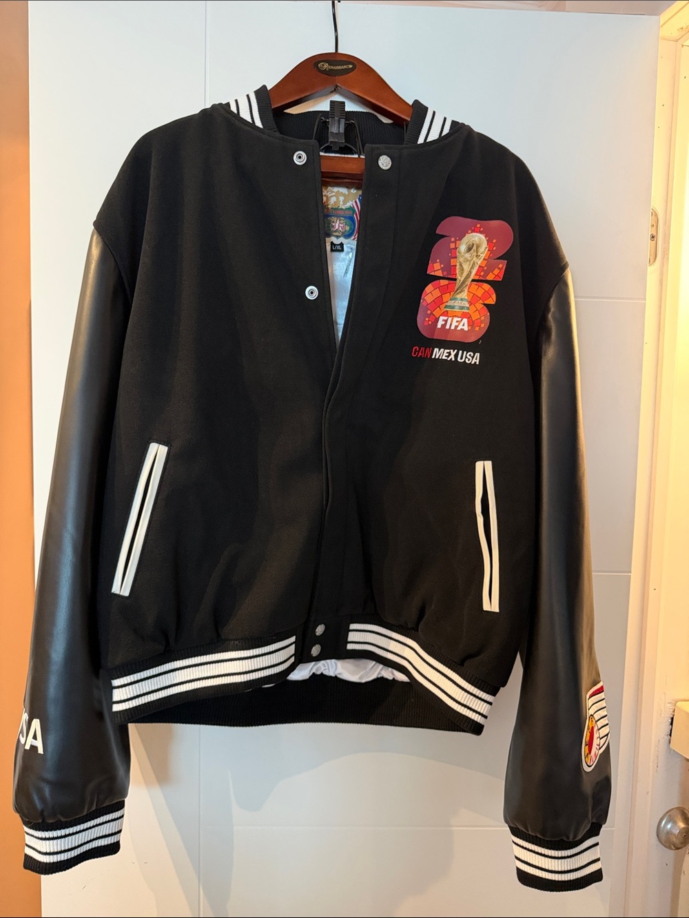 NEW *FIFA 2026 Limited Edition* World Cup Black Varsity Jacket